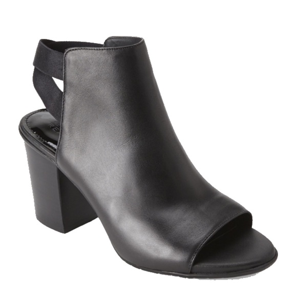 Kenneth Cole block heel open back booties - Picture 1 of 4